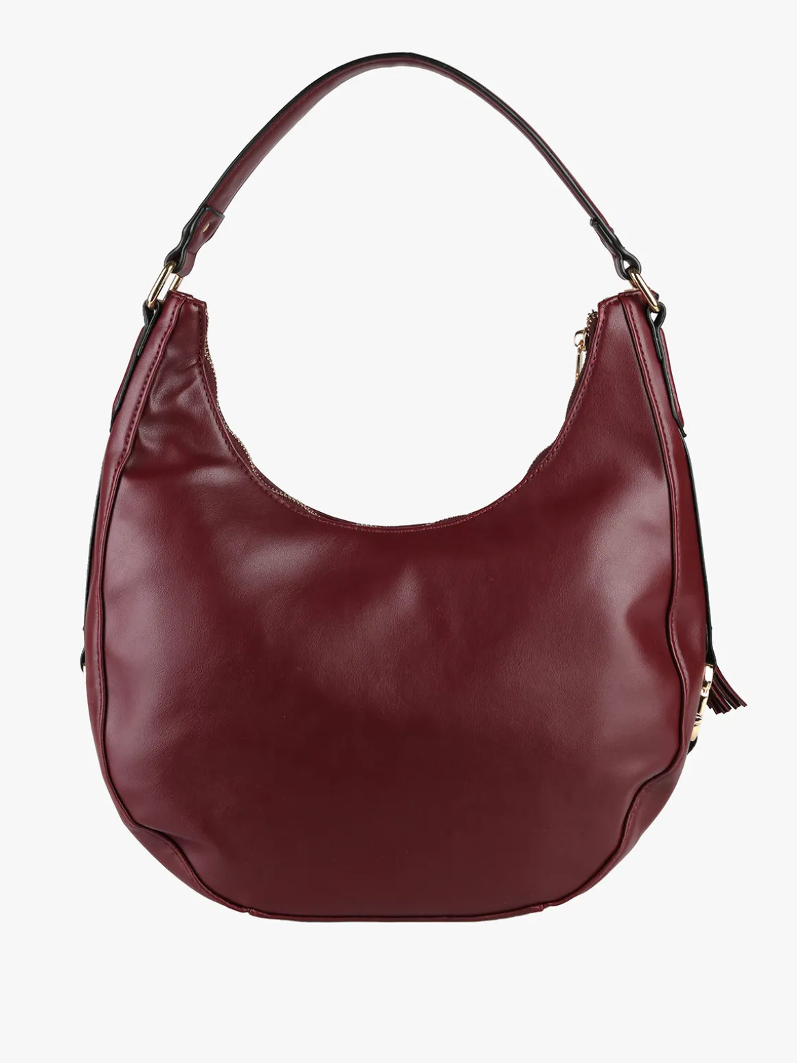 Laura Biagiotti Borsa donna hobo con trama a rombi - bordeaux