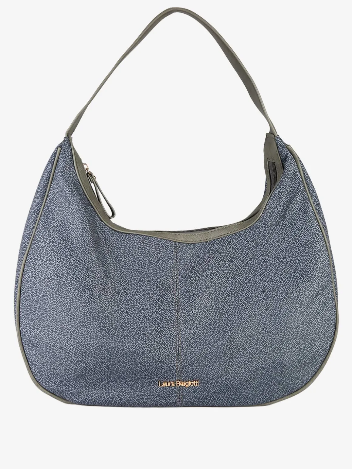 Laura Biagiotti Borsa donna hobo in tessuto impermeabile - grigio
