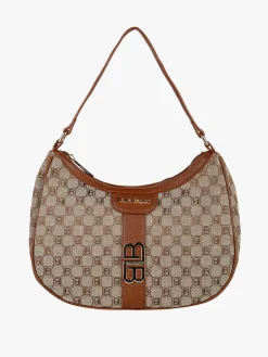 Laura Biagiotti Borsa donna in tessuto a mezza luna