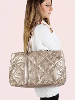 Laura Biagiotti Borsa donna shopping in tessuto impermeabile - nero