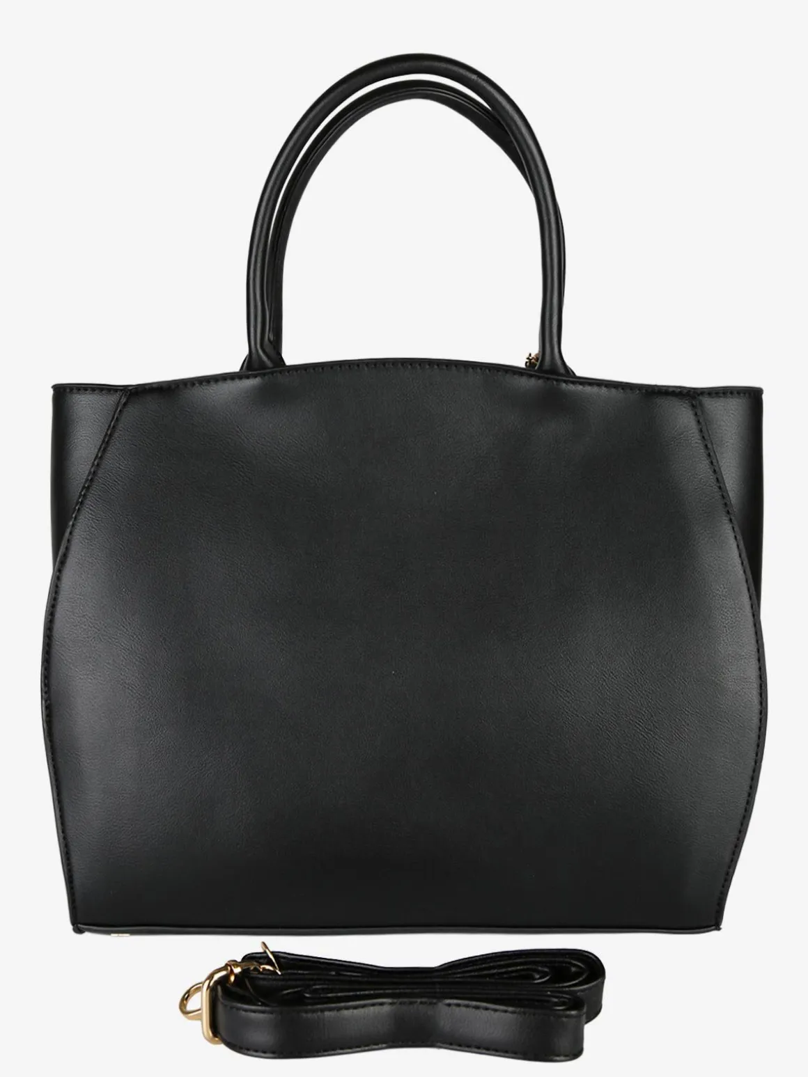 Laura Biagiotti Borsa donna tote in ecopelle con portamonete a fiore - nero