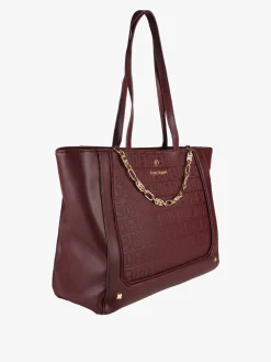 Laura Biagiotti Borsa donna tote con catena - bordeaux