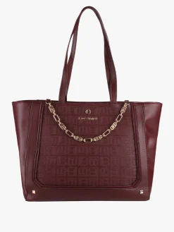 Laura Biagiotti Borsa donna tote con catena - bordeaux
