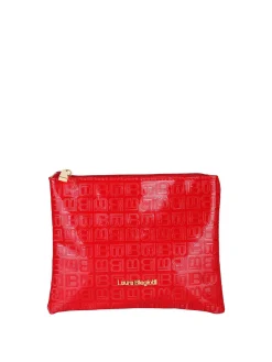 Laura Biagiotti Bustina donna in vernice con zip - rosso