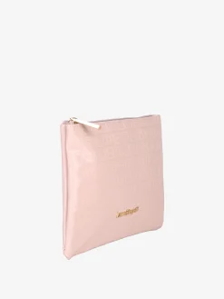 Laura Biagiotti Bustina donna in vernice con zip - cipria