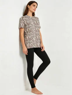 Laura Biagiotti Coordinato donna maculato con t-shirt e leggings