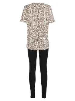 Laura Biagiotti Coordinato donna maculato con t-shirt e leggings