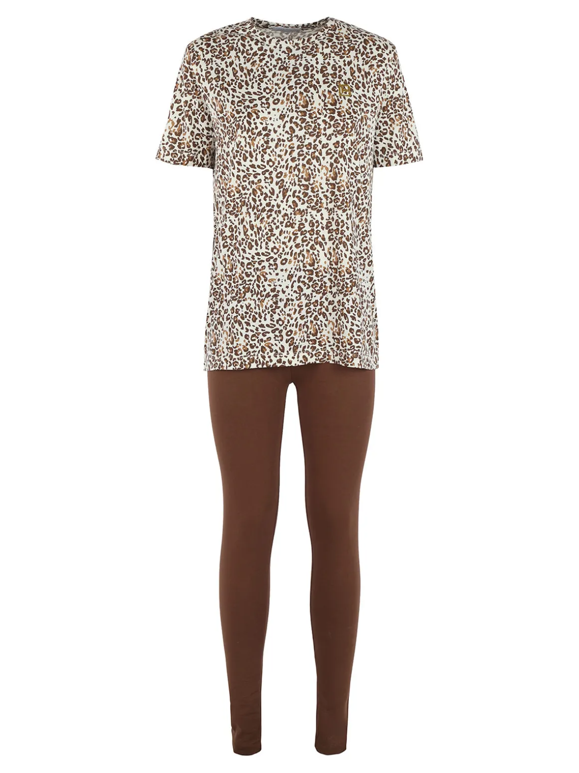 Laura Biagiotti Coordinato donna maculato con t-shirt e leggings