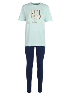 Laura Biagiotti Coordinato donna in cotone con t-shirt e leggings