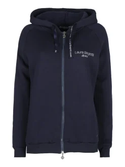 Laura Biagiotti Felpa pesante da donna con cappuccio e zip