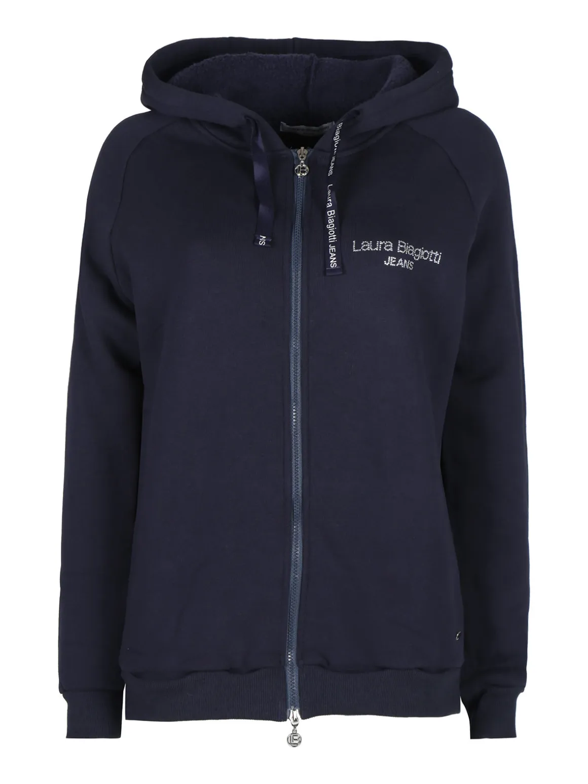 Laura Biagiotti Felpa pesante da donna con cappuccio e zip