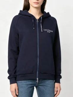 Laura Biagiotti Felpa pesante da donna con cappuccio e zip