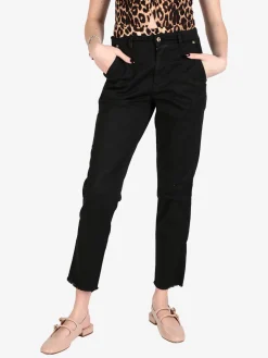 Laura Biagiotti Pantaloni da donna chino con finale sfrangiato