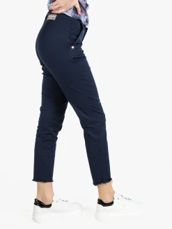 Laura Biagiotti Pantaloni da donna chino con finale sfrangiato