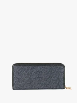 Laura Biagiotti Portafoglio donna in ecopelle con zip - nero