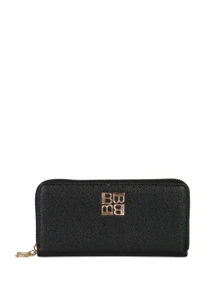 Laura Biagiotti Portafoglio da donna in ecopelle con zip - nero