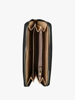 Laura Biagiotti Portafoglio da donna in ecopelle con zip - nero