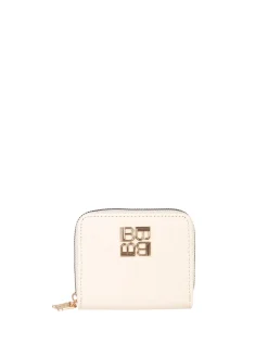 Laura Biagiotti Portafoglio mini da donna zip e logo - nero