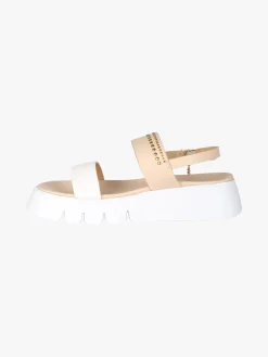 Laura Biagiotti Sandali donna con platform e dettaglio di borchie - beige