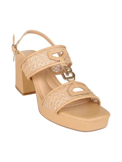 Laura Biagiotti Sandali donna con tacco e plateau - nudo