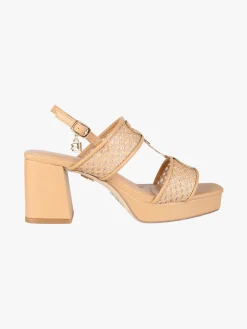 Laura Biagiotti Sandali donna con tacco e plateau - nudo