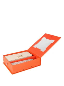Laura Biagiotti Set regalo donna con portafoglio e ombrello da borsa - beige