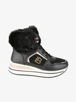 Laura Biagiotti Sneakers alte da donna con cavigliera in ecopelo