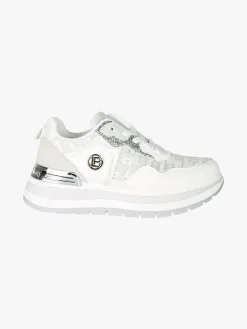 Laura Biagiotti Sneakers da donna con paltform e glitter - bianco