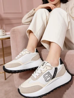 Laura Biagiotti Sneakers donna con dettaglio gioiello e platform - nero