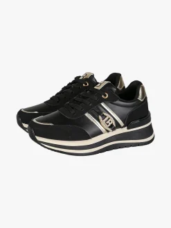 Laura Biagiotti Sneakers donna con dettaglio gioiello e platform - nero
