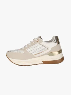 Laura Biagiotti Sneakers donna glitter con platform - bianco