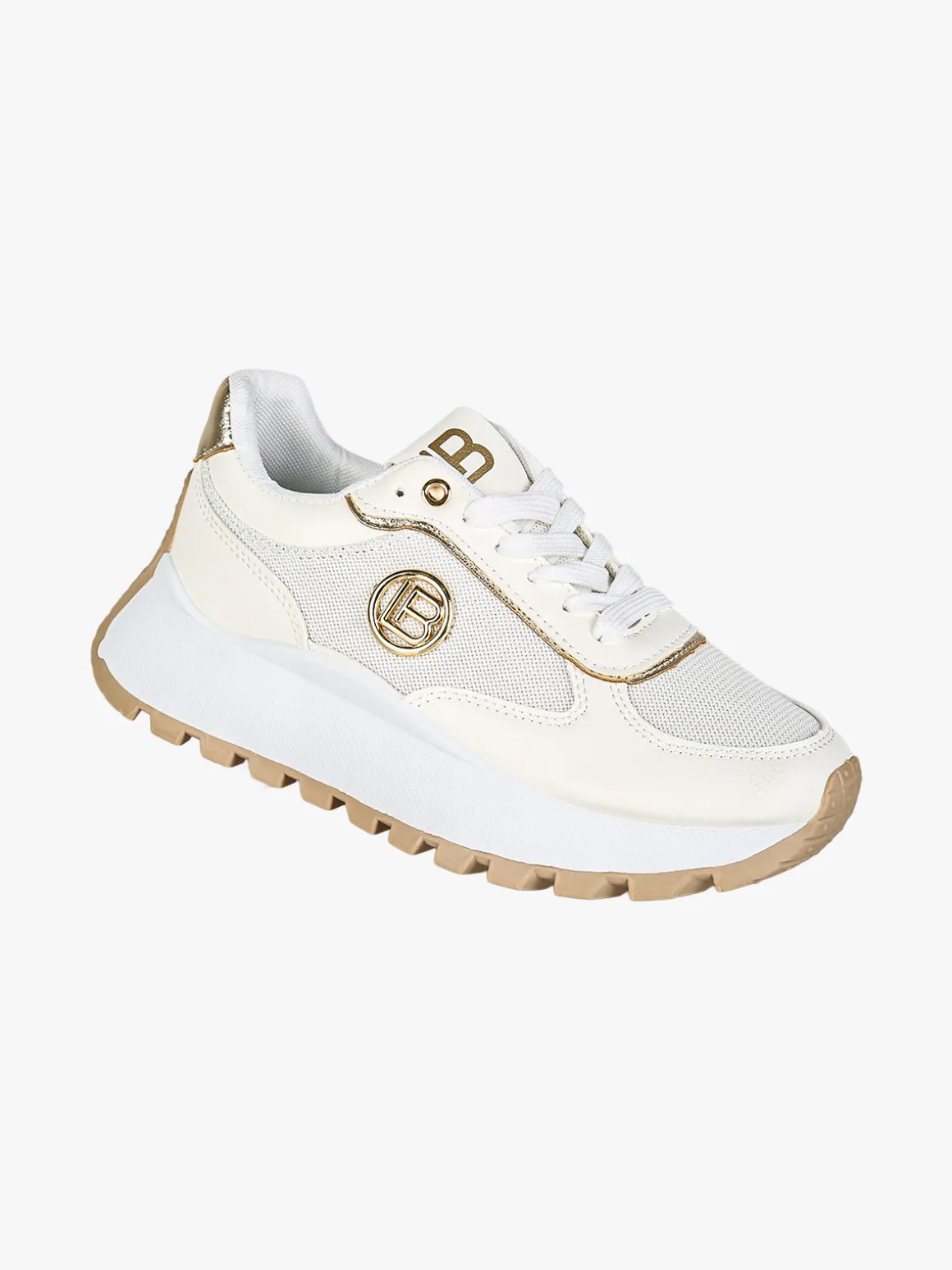 Laura Biagiotti Sneakers donna stringate con platform - bianco