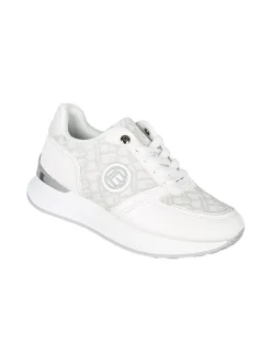 Laura Biagiotti Sneakers donna con paltform e strass - beige