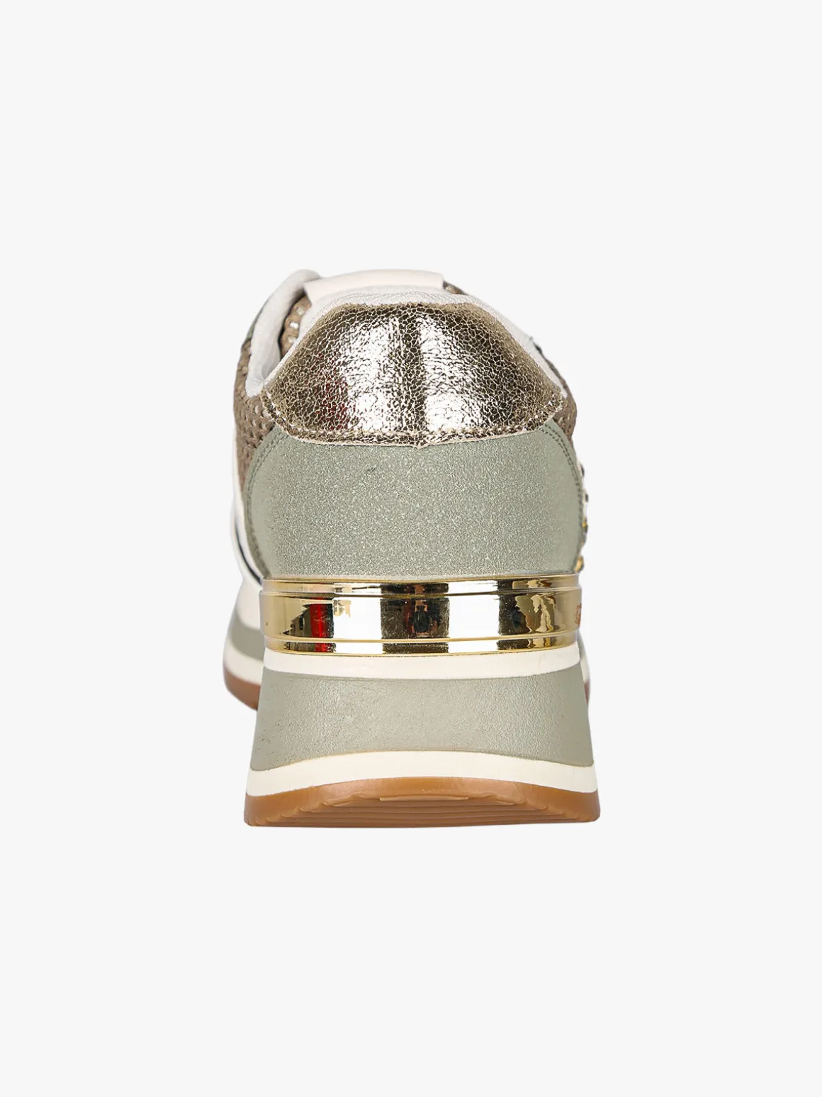 Laura Biagiotti Sneakers donna con paltform e strass - oliva