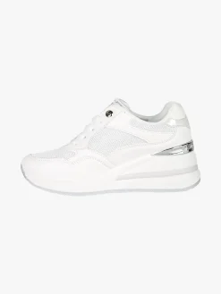 Laura Biagiotti Sneakers donna con zeppa e zip - bianco