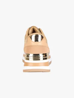 Laura Biagiotti Sneakers donna stringate con platform - cammello