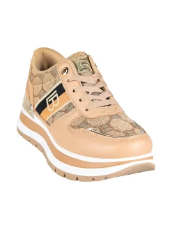 Laura Biagiotti Sneakers donna stringate con platform - cammello
