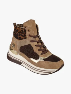 Laura Biagiotti Sneakers donna alte con platform e interno in ecopelo - marrone