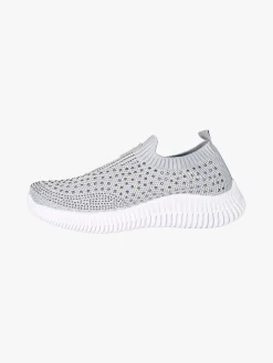 Laura Biagiotti Sneakers donna slip on con borchie - grigio