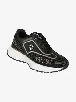 Laura Biagiotti Sneakers donna stringata con micro borchie - nero