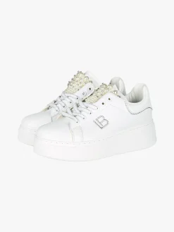 Laura Biagiotti Sneakers gioiello da donna con platform - beige