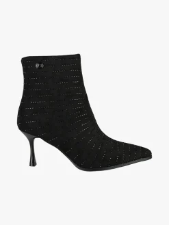 Laura Biagiotti Stivaletti donna con tacco e piccole borchie - nero