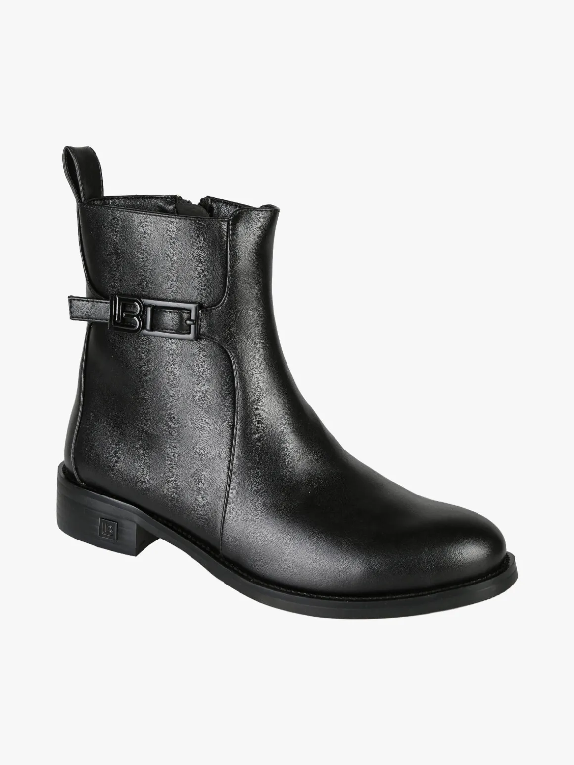 Laura Biagiotti Stivaletti donna minimal bassi con zip - nero