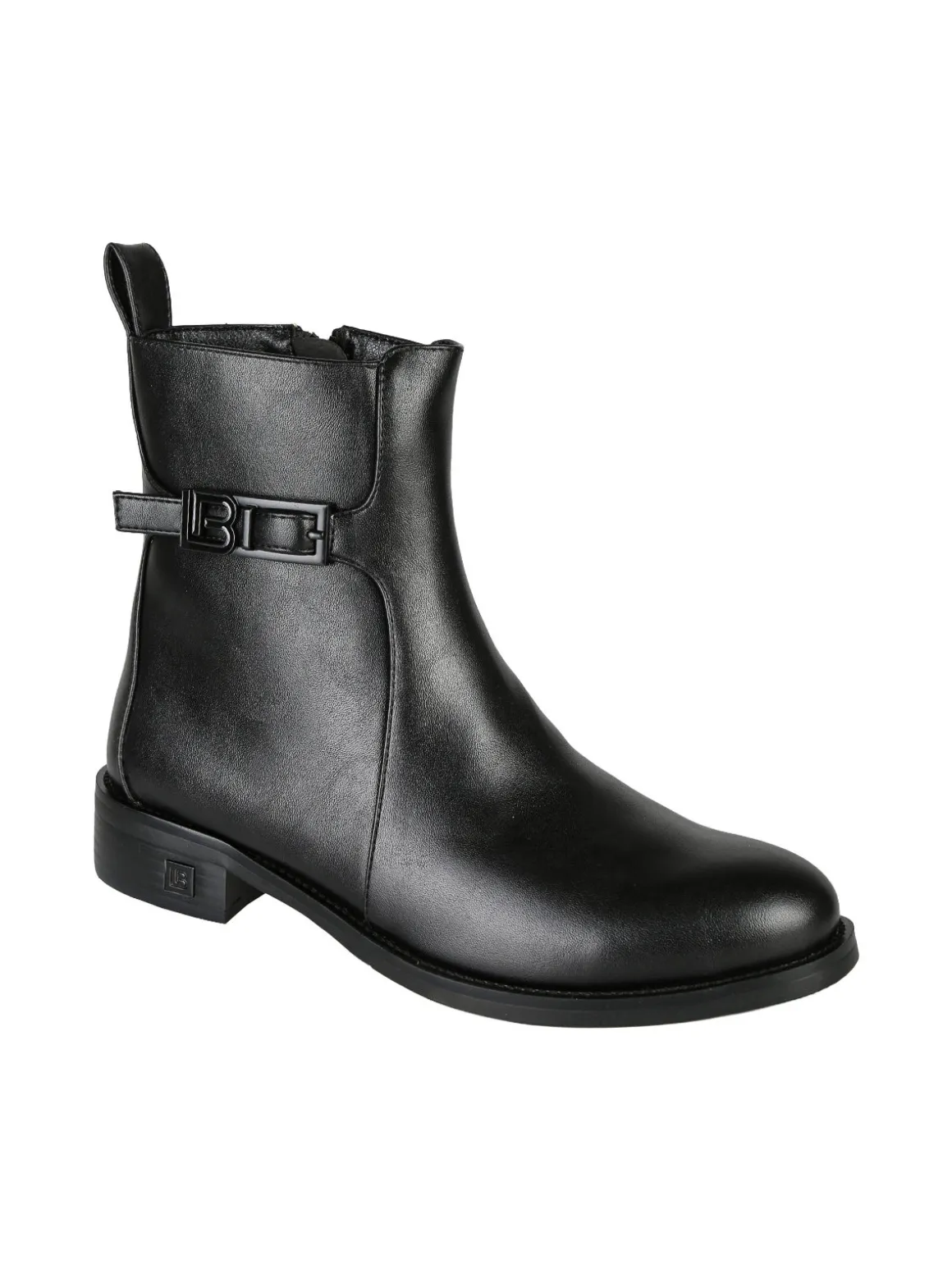 Laura Biagiotti Stivaletti donna minimal bassi con zip - nero