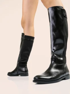 Laura Biagiotti Stivali donna minimal al ginocchio - nero