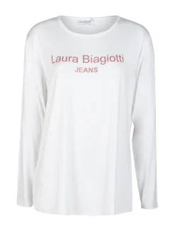 Laura Biagiotti T-shirt da donna lunga con strass