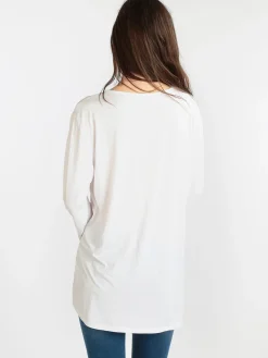 Laura Biagiotti T-shirt da donna lunga con strass