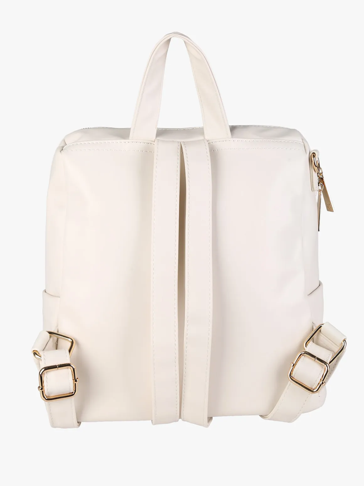 Laura Biagiotti Zaino donna in ecopelle con monogramma - panna