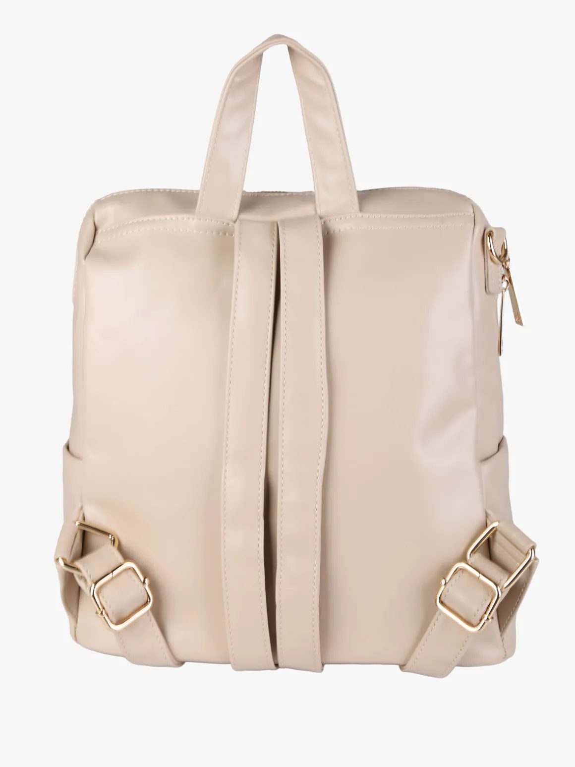 Laura Biagiotti Zaino donna in ecopelle con monogramma - naturale