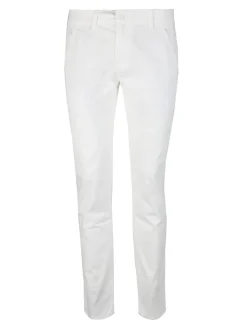 Leeyo Jeans Pantaloni bianchi da uomo in cotone